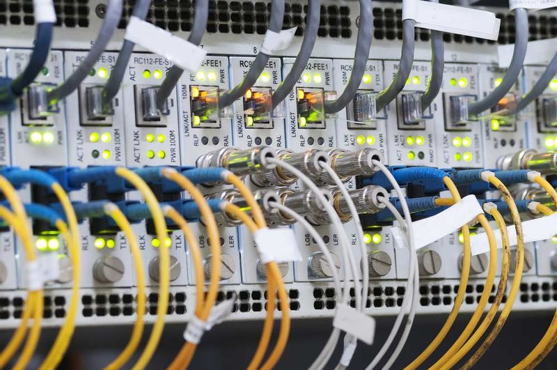 Communications cabinet wiring